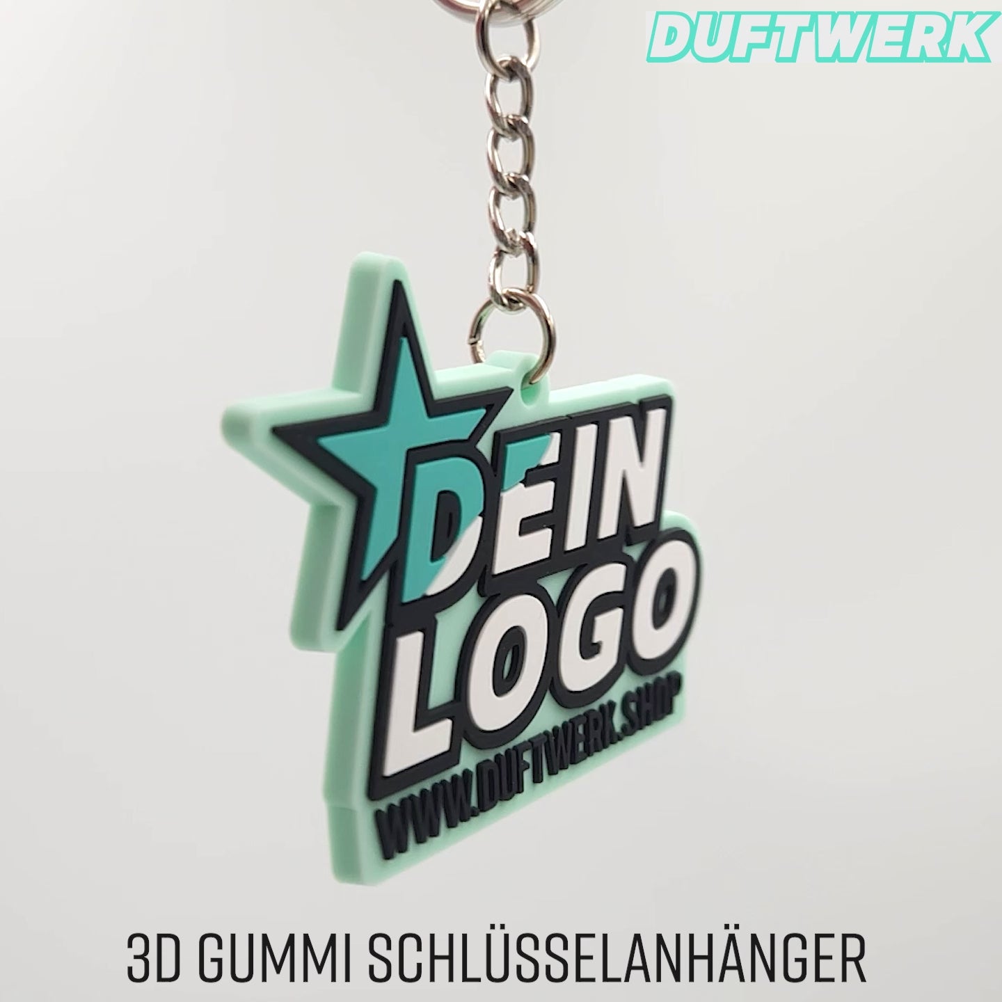 3D Gummi Schlüsselanhänger Videoaufnahme
