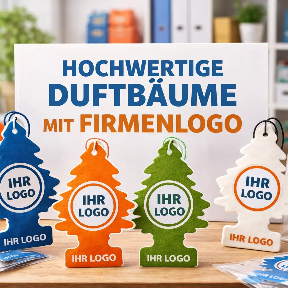 Beitragsbild mit Werbeartikeln mit Firmenlogo
