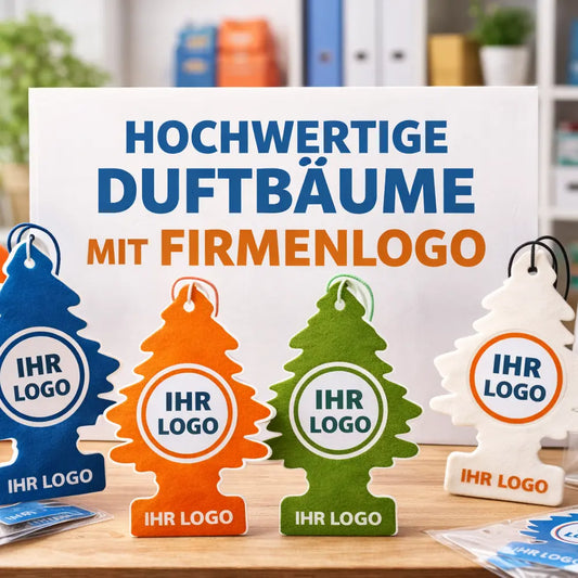 Beitragsbild mit Werbeartikeln mit Firmenlogo