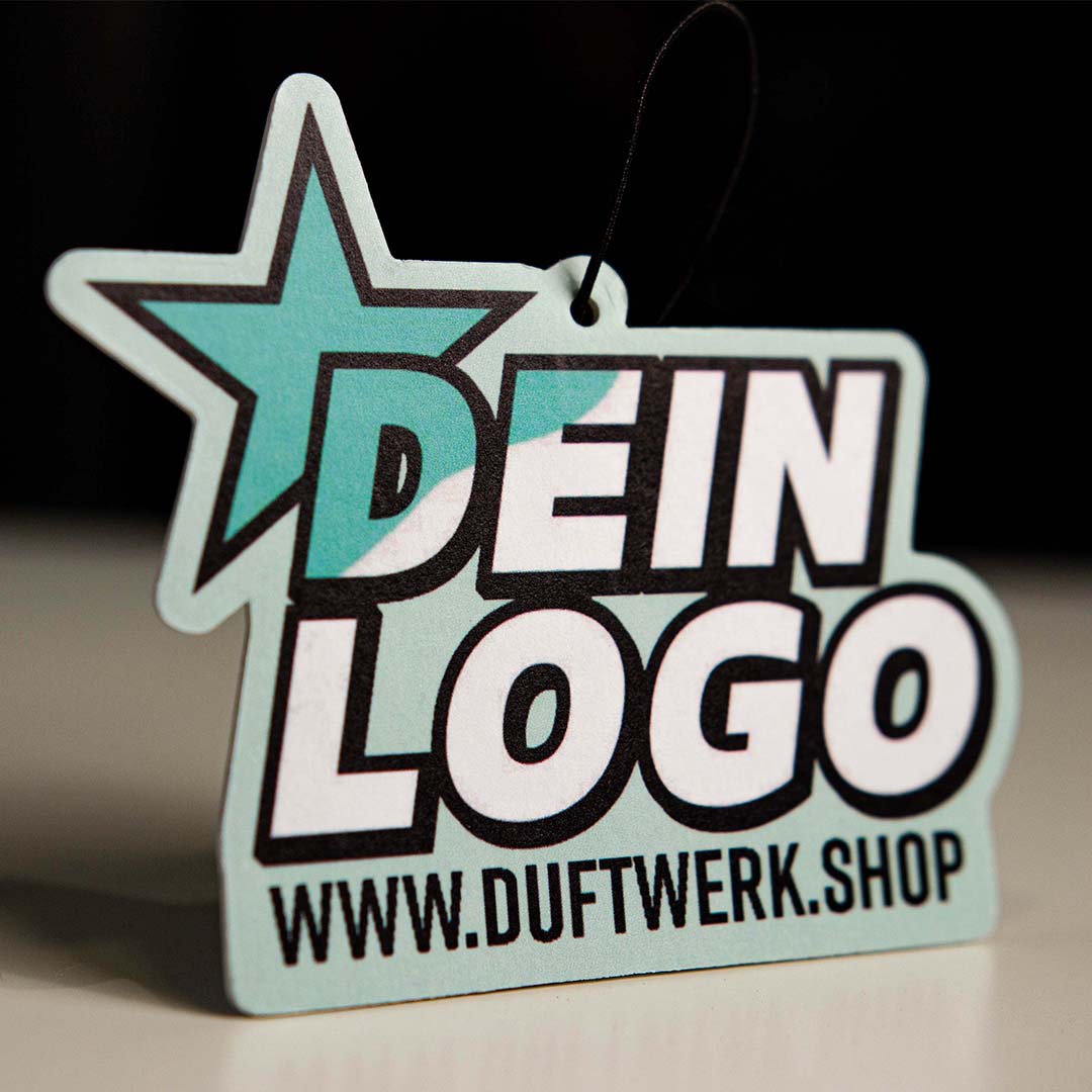 Duftbaum mit Logo von Duftwerk